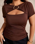 Blusa cafe
