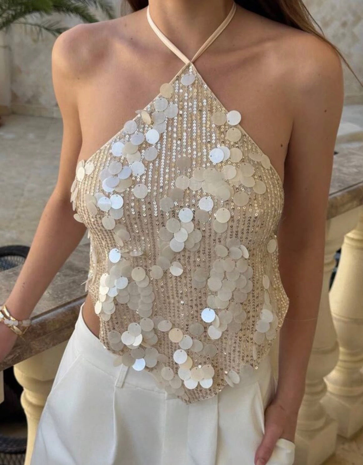 Blusa de lentejuelas