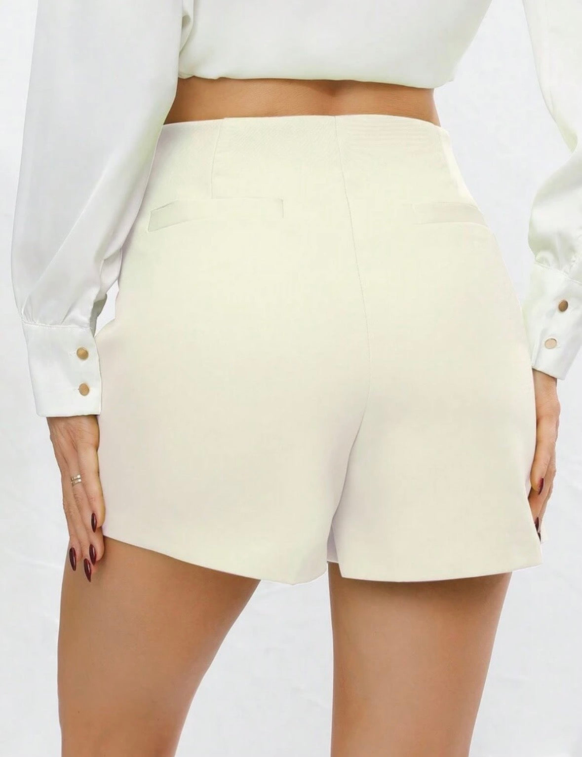 Falda short blanca